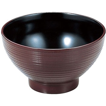 木目乱筋丼 新溜内黒 A 福井クラフト