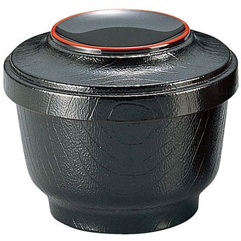耐熱 富士型飯器 黒天朱(内朱) TA - 福井クラフト