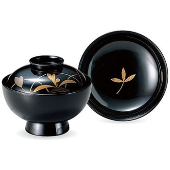 33603000 木製 吸物椀 黒漆塗/茶金蘭 磨蒔絵 木 福井クラフト 和食器