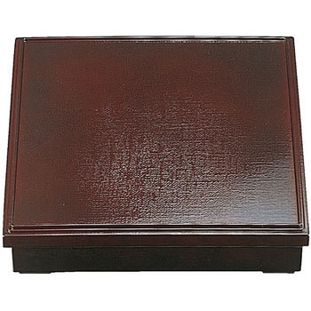 角布目松花堂 溜(内黒) (蓋) A - 福井クラフト