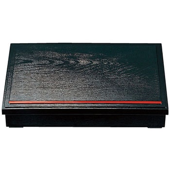 新木目松花堂 黒朱ライン 仕切別 A - 福井クラフト