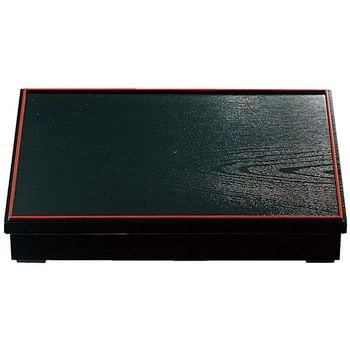 木目松花堂 黒天朱 仕切別 A - 福井クラフト