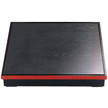 角木目松花堂 黒渕朱 仕切別 A 福井クラフト