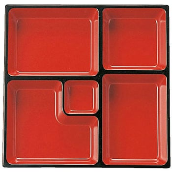 角DX幕の内仕切 内朱天黒 A - 福井クラフト