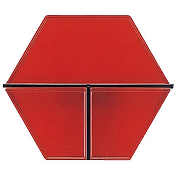 六角弁当用T仕切 朱天黒 A 福井クラフト