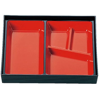 松花堂用A仕切 朱天黒 A 福井クラフト