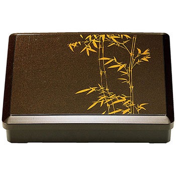 DX長手弁当 梨地竹 仕切別 重厚型 A - 福井クラフト