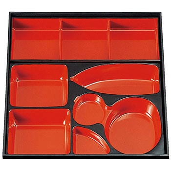 セパレート三ツ切仕切 朱 A 福井クラフト