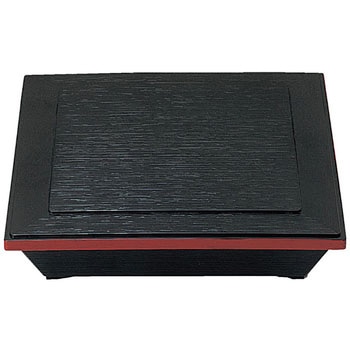 ダイヤ松花堂 黒渕朱 (仕切別) A - 福井クラフト