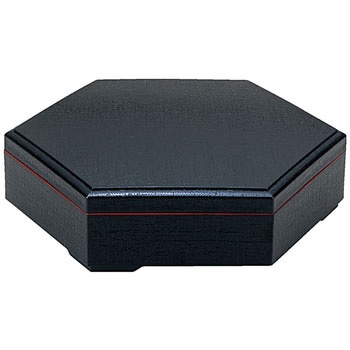 新 布目六角弁当 黒 (蓋) A 福井クラフト