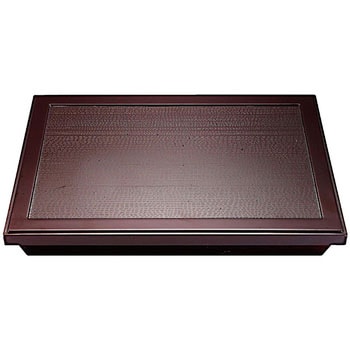 長手ダイヤ松花堂 新溜 (蓋) A 福井クラフト