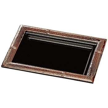 長角竹皿 (竹ス別途) すす竹 A 福井クラフト