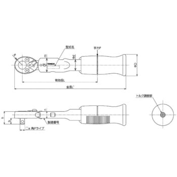 QSP3N4. (トルクフリー)単能型手動式トルクレンチ QSP型 1本 東日