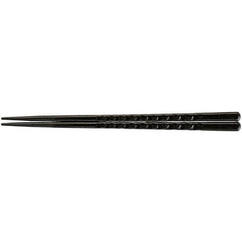 亀甲箸 黒乾漆(2回塗) PBT 福井クラフト