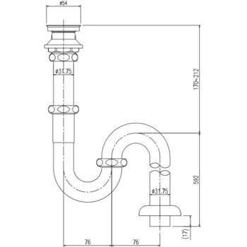 ラウンドデッキボウル 排水金具 INAX(LIXIL)