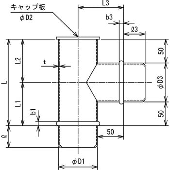 ステンレス製スパイラル排気筒 T型トップ アミ付 325Φ