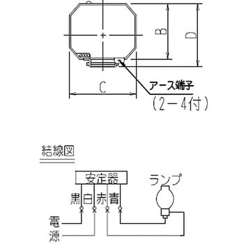 H2CL2A352 HID200W低始動電流形安定器 1個 岩崎電気 【通販サイト