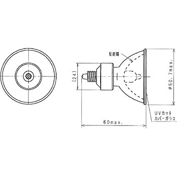JR12V50WUV/MK5EZ/HA アイ ダイクロクールハロゲン 50W (省電力