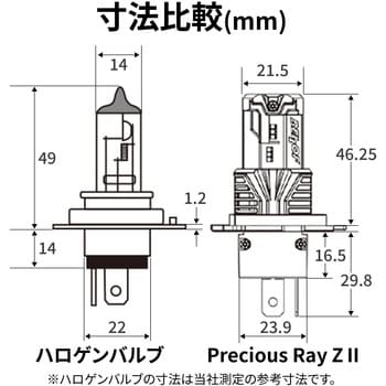 97242 LEDヘッドライトバルブ プレシャスレイZ2 1個 DAYTONA(デイトナ