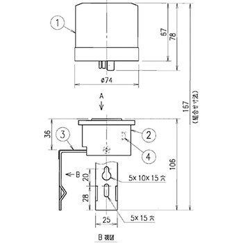 PBM1010C アイ分離形自動点滅器 (JIS規格、電気用品安全法適合品