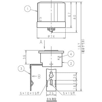 PBM2010F-C アイ分離形自動点滅器 (JIS規格、電気用品安全法適合品