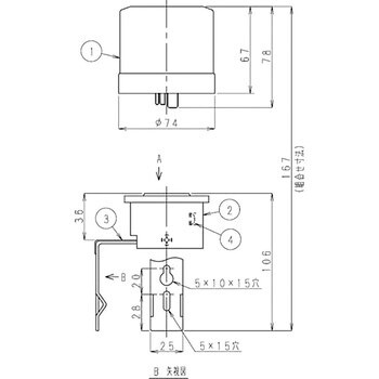 PHM1010-2SC アイ分離形自動点滅器 (JIS規格、電気用品安全法適合品