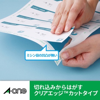 マルチカード名刺サイズ マイクロミシンタイプ レーザープリンタ専用 エーワン(ラベル)
