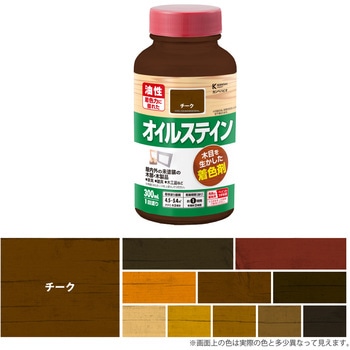 オイルステインA 油性木材着色剤(木目を活かした半透明着色仕上げ) カンペハピオ