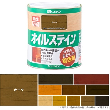 オイルステインA 油性木材着色剤(木目を活かした半透明着色仕上げ) カンペハピオ
