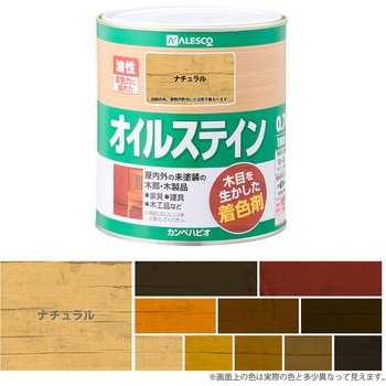 オイルステインA 油性木材着色剤(木目を活かした半透明着色仕上げ) カンペハピオ