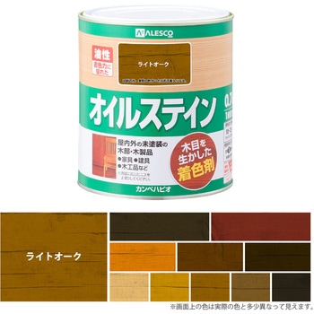 オイルステインA 油性木材着色剤(木目を活かした半透明着色仕上げ) カンペハピオ