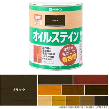 オイルステインA 油性木材着色剤(木目を活かした半透明着色仕上げ) カンペハピオ