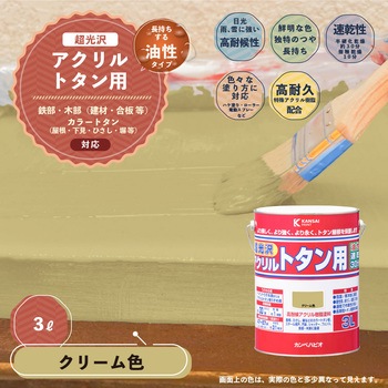 油性アクリルトタン用 油性屋根用塗料 (つやあり) カンペハピオ