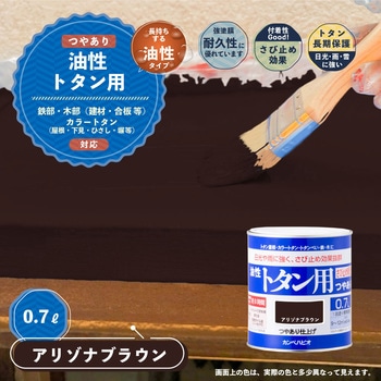 油性トタン用 油性屋根用塗料 (つやあり) カンペハピオ
