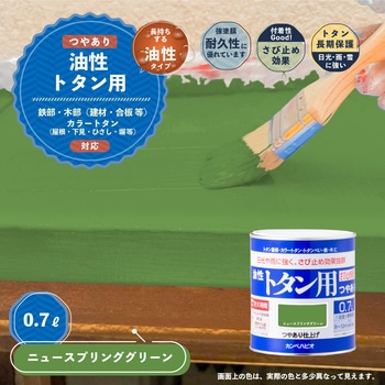 油性トタン用 油性屋根用塗料 (つやあり) カンペハピオ
