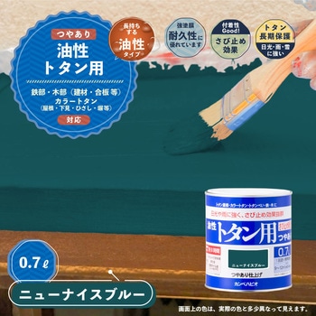 油性トタン用 油性屋根用塗料 (つやあり) カンペハピオ