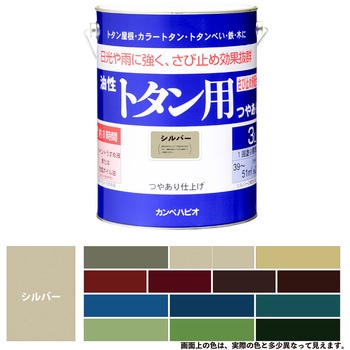 油性トタン用 油性屋根用塗料 (つやあり) カンペハピオ