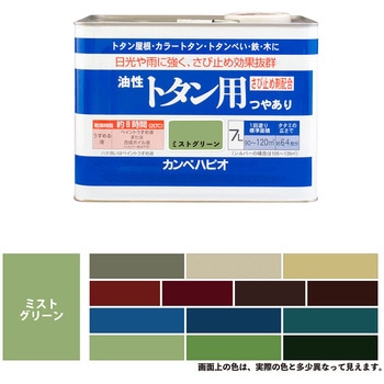 油性トタン用 油性屋根用塗料 (つやあり) カンペハピオ