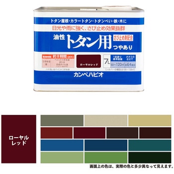 油性トタン用 油性屋根用塗料 (つやあり) カンペハピオ