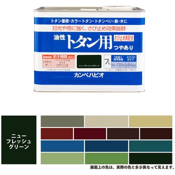 油性トタン用 油性屋根用塗料 (つやあり) カンペハピオ