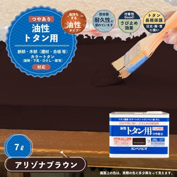 油性トタン用 油性屋根用塗料 (つやあり) カンペハピオ