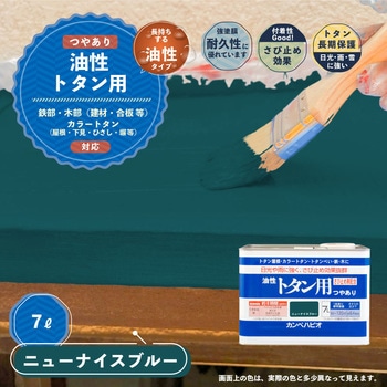 油性トタン用 油性屋根用塗料 (つやあり) カンペハピオ