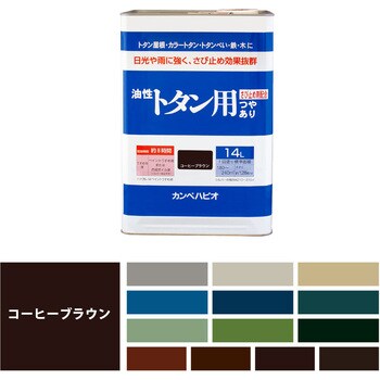 147645441140 油性トタン用 油性屋根用塗料 (つやあり) 1缶(14L