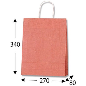 手提げ紙袋 カラー 200枚 HEIKO