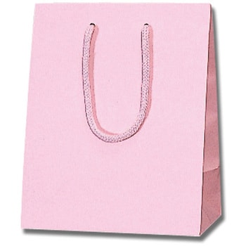 20-12 ピンク カラー手提げ紙袋 プレーンCB 1パック(10枚) HEIKO 