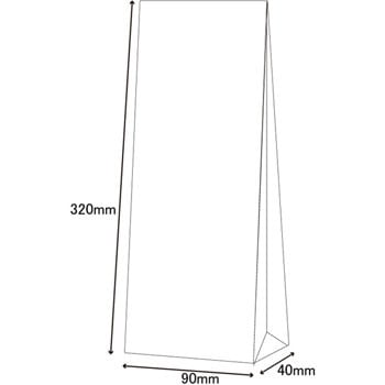 Gfb S 3 無地白 角底袋 ラミネート加工 1パック 50枚 Heiko 通販サイトmonotaro
