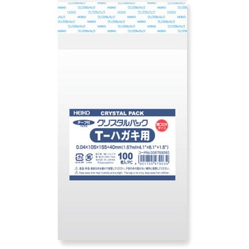 OPP袋 クリスタルパック 04 T(厚手・テープ付き) HEIKO