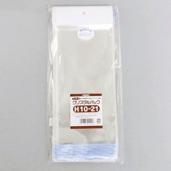 H10-21 OPPクリスタルパック ヘッダー付 1パック(100枚) HEIKO 【通販