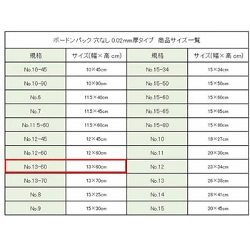 ボードンパック 穴なし #20 HEIKO