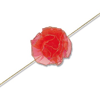 ワンタッチフラワーリボン Heiko ラッピング用リボン 通販モノタロウ アカ 30